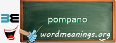 WordMeaning blackboard for pompano